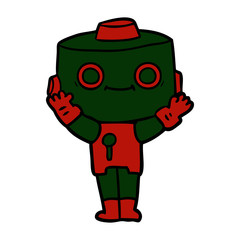 cartoon robot