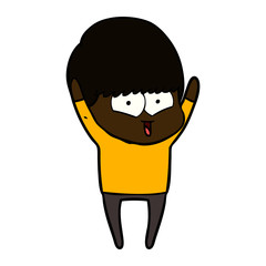 cartoon happy boy