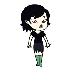 cute cartoon vampire girl