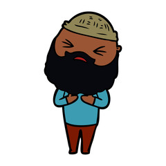 cartoon man with beard