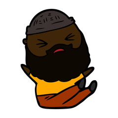 cartoon man with beard