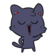 cartoon cat singing