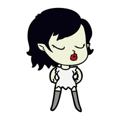 cute cartoon vampire girl