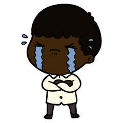 cartoon man crying