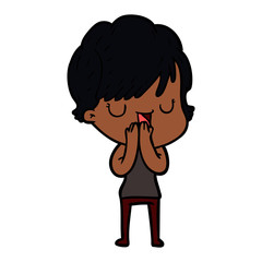 cartoon woman talking