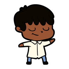 cartoon happy boy