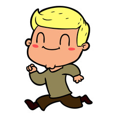 Obraz premium cartoon friendly man