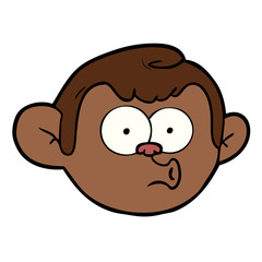 cartoon monkey face
