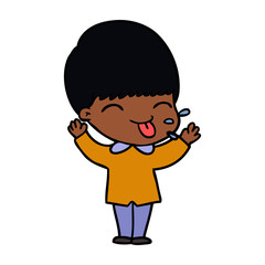 cartoon funny boy
