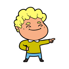 Fototapeta premium cartoon friendly man