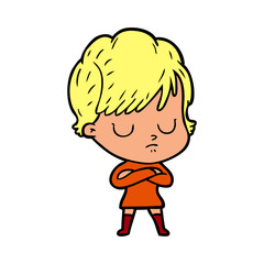 cartoon woman
