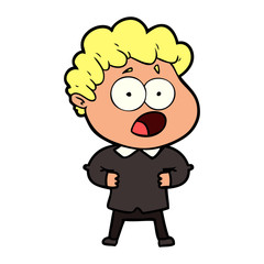cartoon man gasping in surprise