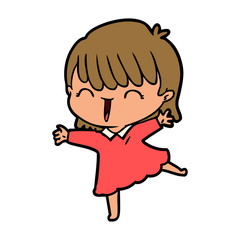 cartoon woman