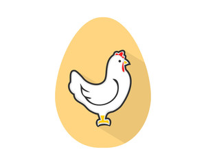 chicken egg pop hen poultry livestock animal image vector