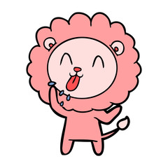 happy cartoon lion