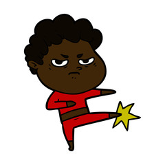 cartoon angry man