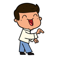 cartoon man laughing