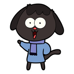 cute cartoon dog