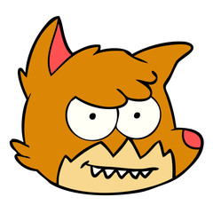 cartoon fox face