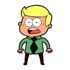 cartoon shocked man