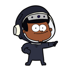 happy astronaut cartoon