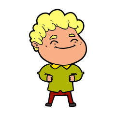 Fototapeta premium cartoon friendly man