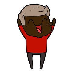 cartoon man laughing
