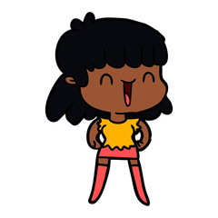 cartoon woman