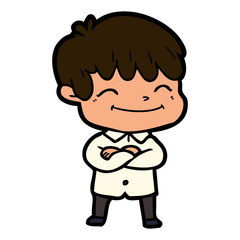 cartoon happy boy