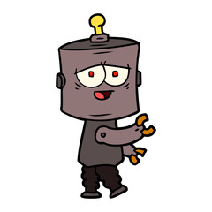 Obraz premium cartoon robot