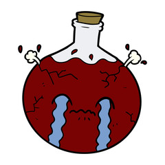 cartoon cracking potion