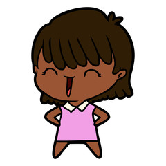 cartoon woman