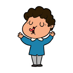 cartoon man singing