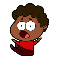 cartoon man gasping in surprise