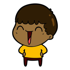 cartoon happy man