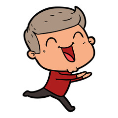 cartoon man laughing