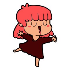 cartoon woman