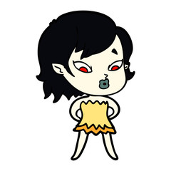 cute cartoon vampire girl