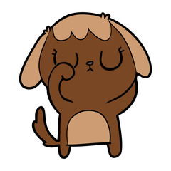 cute cartoon dog