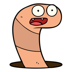 cartoon worm