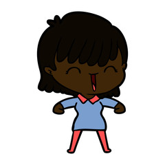 cartoon woman