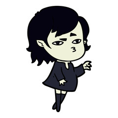 cartoon vampire girl
