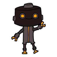 cartoon robot