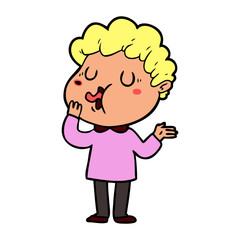 cartoon man singing