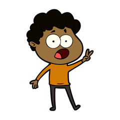 cartoon man gasping in surprise