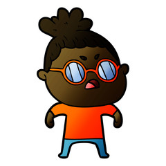 cartoon annoyed woman