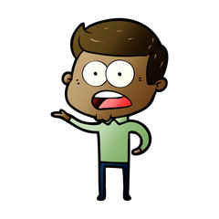 cartoon shocked man