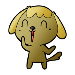 cute cartoon dog
