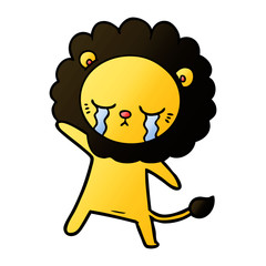 crying cartoon lion