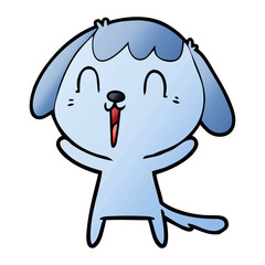 Fototapeta premium cute cartoon dog